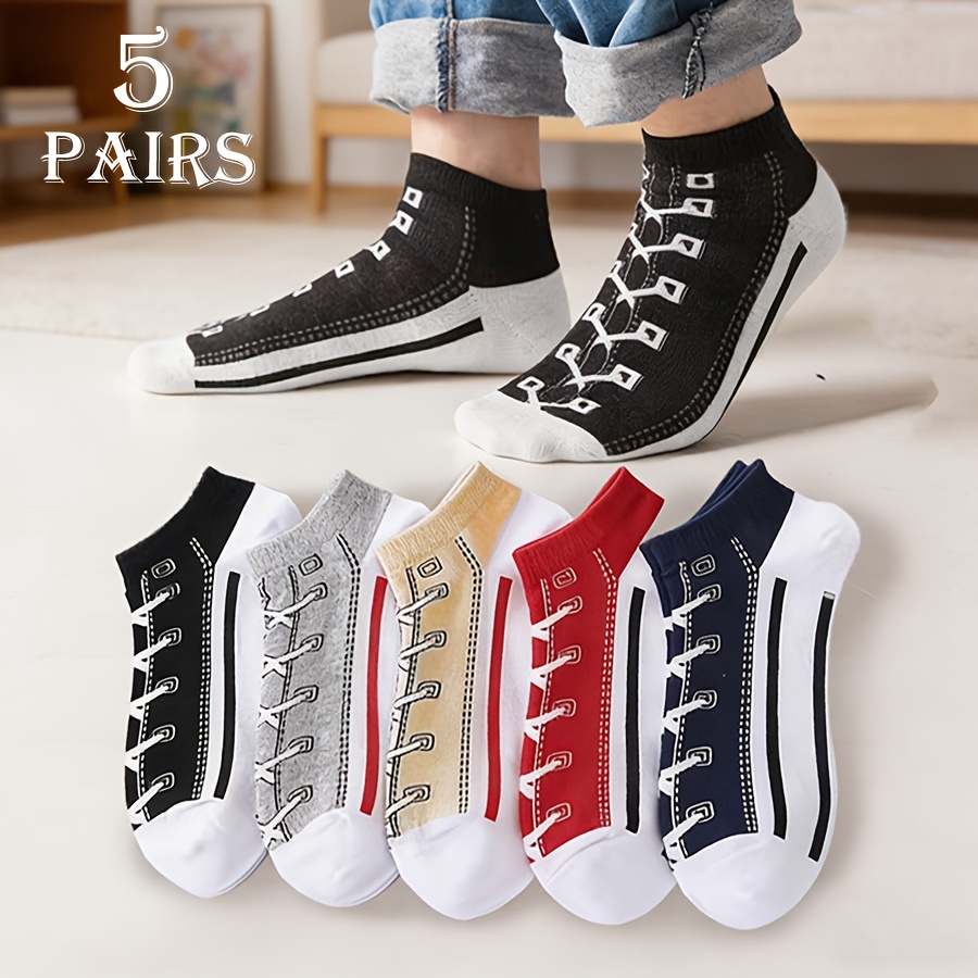 Socks Ankle Men - 5 Pasang Kaus Kaki Pria Musim