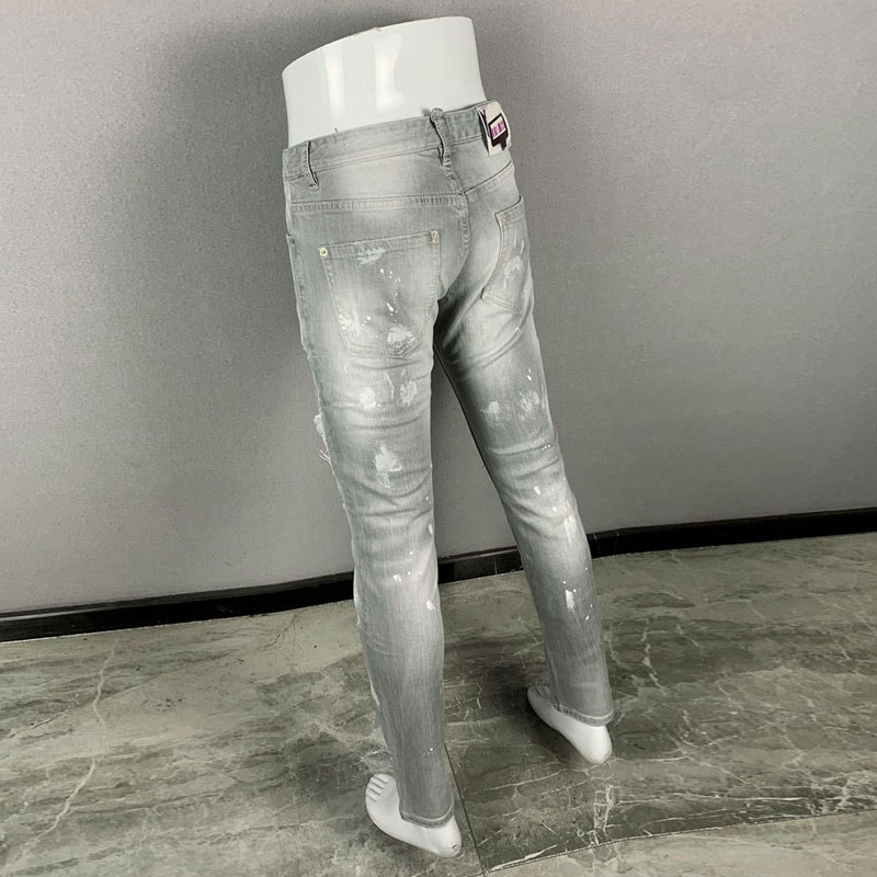 Men'S Fashion Grey Jeans - Celana jeans pria model terbaru yang
