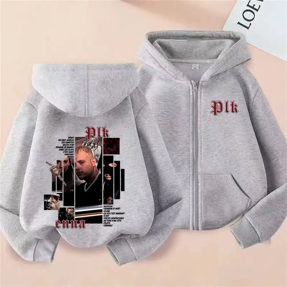 Mens Fashion Zip Up Hoodies - Hoodie dengan Resleting dan Grafis Sampul