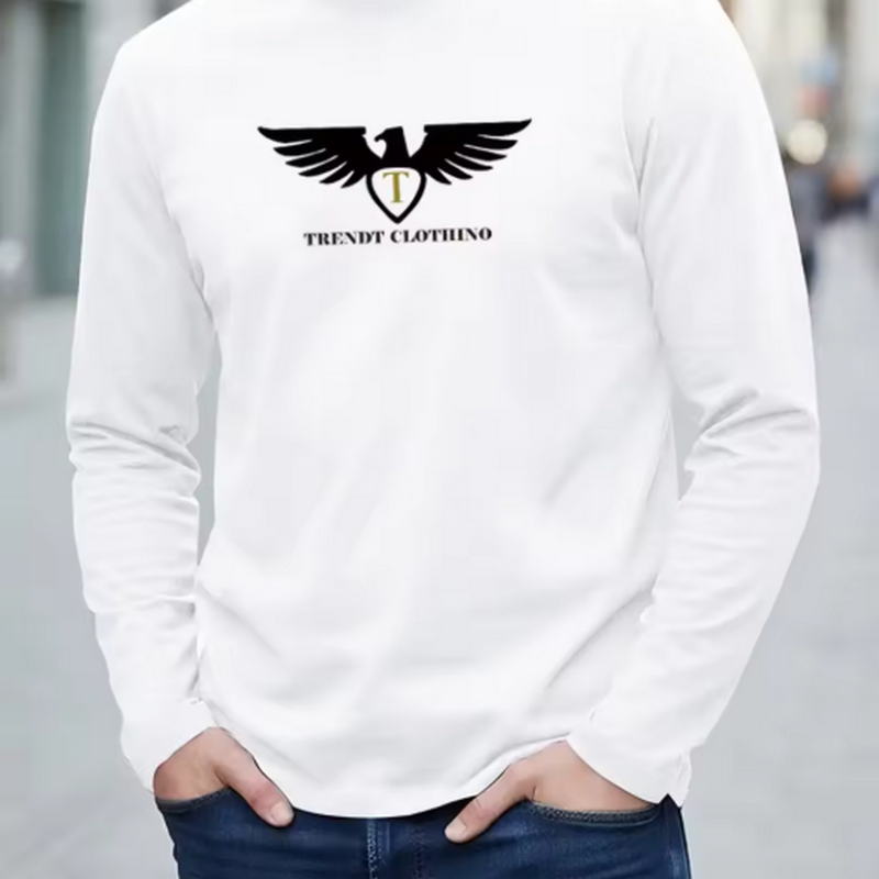 Mens Fashion Summer - Kaos lengan panjang musim gugur untuk