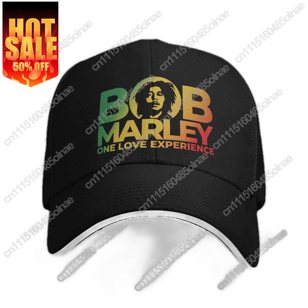 Men'S Fashion With Hat - Topi Baseball Bob Marley One Love