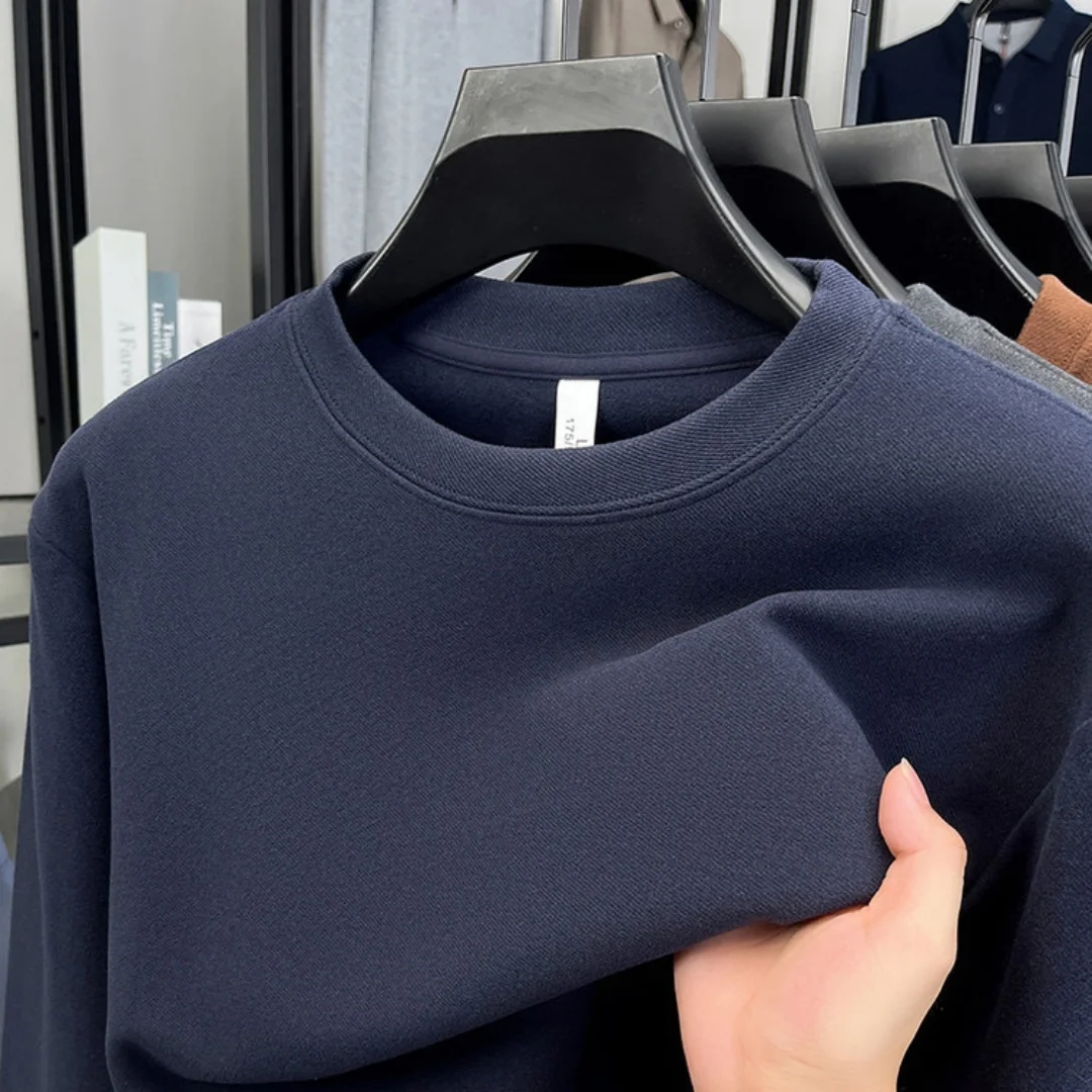 Mens Fashion Clothes - Kaos lengan panjang pria berbahan katun