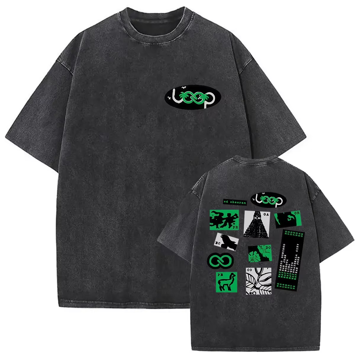 Kaos Katun O-neck Retro dengan - Poster Men Fashion ulasan dan harga